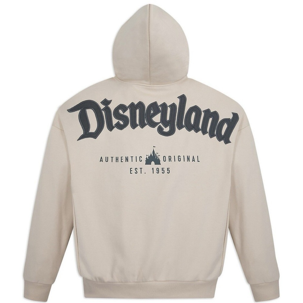 Disneyland Logo Zip Hoodie Beige